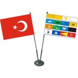 Jet Hızında 17 Türk Devleti 2'li Masa Bayrağı Takımı