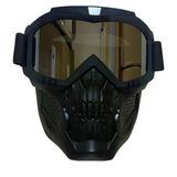 Jet Kask Maskesi Aynalı Kuru Kafa
