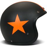 Jet Retro Star Orange Açık Motosiklet Kaskı