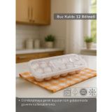 Jet' s Home 12 Bölmeli Buz Kalıbı Esnek Silikon Buz Küpü BPA FREE Yuvarlak Bas Parmak Buzluk Çapı 3,5 cm Pembe