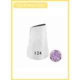 Jet' s Home 124 Gül Yaprak Desen Krema Duyu Büyük Boy Pasta Duyu Paslanmaz Çelik Krema Torbası Ucu 2.5x0.9x4.2 cm