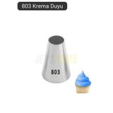 Jet' s Home 803 Yuvarlak Desen Krema Duyu Büyük Boy Pasta Duyu Paslanmaz Çelik Krema Torbası Ucu 2.4x0.9x4.5 cm