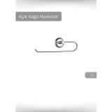 Jet' s Home Açık Kağıt Havluluk Paslanmaz Peçetelik Çelik Banyo Havluluk Düzenleyici Krom