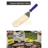 Jet' s Home Barbekü Spatulası Paslanmaz Izgara Spatulası Çelik Hamburger Spatulası 38 cm