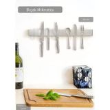 Jet' s Home Bıçak Mıknatısı Askısı 45 cm Kalın Duvar Standı Çelik Bıçak Tutucu