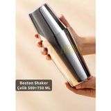 Jet' s Home Boston Shaker Çelik Paslanmaz Çelik Kokteyl Shaker 500+750 ML