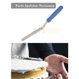 Jet' s Home Eğik Pasta Spatulası Paslanmaz Krema Spatula Çelik Orta Boy 38 cm