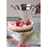 Jet' s Home Gıda Jöle Hunisi Paslanmaz Hamur Dağıtıcı Büyük Boy Standlı Krep ve Tatlı Porsiyonlayıcı Çelik 1.8 Lt.