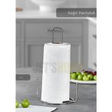 Jet' s Home Kağıt Havluluk Paslanmaz Peçetelik Çelik Banyo Havluluk Düzenleyici Gri