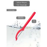 Jet' s Home Meyve Soyacağı Paslanmaz Sebze Soyacağı Yan Soyacak Çelik Kırmızı 17 cm