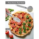 Jet' s Home Pizza Kesici Paslanmaz Börek Kesici Çelik Pizza Bıçağı Tatlı Kesici Dişli Rulet Orta Boy Çap 5,3 cm