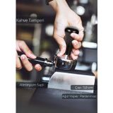 Jet' s Home Tamper Aluminyum Saplı Paslanmaz Tabanlı Kahve Tamperi 58 mm