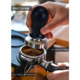 Jet' s Home Tamper Klikli Paslanmaz Çelik Kahve Tamperi 58 mm
