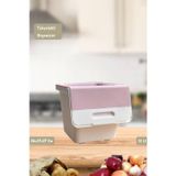 Jet' s Home Tekerlekli Sebzelik BPA Free Soğanlık Oyuncaklık Organizer Beyaz Beyaz Pembe 12 Lt