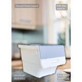 Jet' s Home Tekerlekli Sebzelik BPA Free Soğanlık Oyuncaklık Organizer Gri 12 Lt