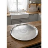 Jet' s Home Yemek Tepsisi Çelik Yer Sofrası 71 cm Paslanmaz Sunum Sinisi No:75