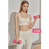 Jet Vinyl Demir Dambıl 2 Kg x 2 Adet Dambıl Seti Dökme Demir Dumbell Ağırlık Set