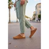 Jet0556 Ravn Bağcıksız Hakiki Süet Erkek Günlük Mantar Taban Loafer Klasik Ayakkabı Hdmt - Taba