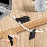 Jetfast 20 Adet Kendinden Yapışkanlı Kablo Tutucu Sabitleyici Düzenleyici Cırt Cırtlı Bant - Siyah