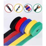 Jetfast 5 Metre 1 cm Cırt Cırt Sabitleyici Kablo Düzenleyici Eşya Sabitleyici Şerit Cırt - 5 Metre x 1 cm - Renkli