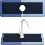 Jetfast Su Emici Sihirli Mutfak Banyo Musluk Matı Lavabo Kenar Matı - Siyah