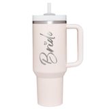 JETIKON Bride To Be Gifts Gelin Duş Hediyeleri Gelin için Bekarlığa Veda Hediyeleri Nişan Hediyeleri Gelin için Düğün Hediyeleri Bekarlığa Veda Partisi Hediyeleri Paslanmaz Çelik 40oz Saplı Bardak Kapaklı