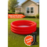 jetlegelsin Bestway Şişme Kırmızı Çocuk Havuzu ve Pompa (152 Cm X 30 Cm)