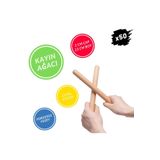 jetlegelsin Okul Öncesi Eğitici Ahşap Ritim Çubuğu 25 Çift 50 Adet Anaokulu Çocuk Etkinlik Perkusyon Müzik Aleti