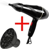 Jetline Jetlıne JET-9001 Turbo 3500 Profesyonel Fön Makinesi 2500 W İyon Teknolojisi ve 2 Kademe Hız Ayarı - Siyah
