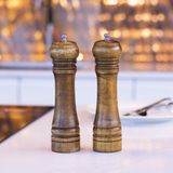Jet'S Home 2'Li Set Masterchef Tuz Karabiber Değirmeni Baharat Öğütücü Ceviz Ahşapı 21 Cm