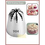 Jet's Home 904 Krema Duyu Büyük Boy Pasta Duyu Paslanmaz Çelik 36x27x48 Mm Gri
