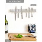 Jet's Home Bıçak Mıknatısı Askısı 45 cm Kalın Duvar Standı Çelik Bıçak Tutucu