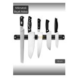 Jet's Home Bıçak Mıknatısı Askısı 55 Cm Kalın Duvar Standı Çelik Bıçak Tutucu