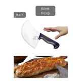 Jet'S Home Börek Bıçağı Paslanmaz Çelik Pizza Bıçağı Börek Kesici No: 1 22 Cm