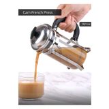 Jet's Home Cam French Press Kahve Demleme Paslanmaz İç Yapı İnox 350 Ml