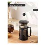 Jet's Home Cam French Press Kahve Demleme Paslanmaz İç Yapı Siyah 350 Ml