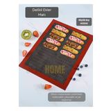 Jet's Home Delikli Ekler Pişirme Matı Çift Taraflı Fırın Matı Silikon Hamur Matı Yapışmaz Büyük Boy 40x60 cm