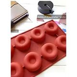 Jet's Home Donut Desen Çikolata Kalıbı Bpa Free Buz Kalıbı Silikon Tatlı Kalıbı Yapışmaz Kalıp