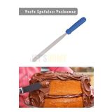 Jet's Home Düz Pasta Spatulası Paslanmaz Krema Spatula Çelik Büyük Boy 43 Cm