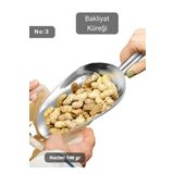 Jet'S Home Erzak Küreği Paslanmaz Buz Küreği Çelik Bakliyat Küreği Asma Delikli Ss 201 Kürek No:3 21 Cm