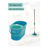 Jet'S Home Fix Mop Seti Temizlik Kovası Döner Başlıklı Motek Paspas Temizlik Seti 16 Litre