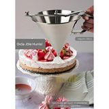 Jet's Home Gıda Jöle Hunisi Paslanmaz Hamur Dağıtıcı Büyük Boy Standlı Krep Ve Tatlı Porsiyonlayıcı Çelik 1.8 Lt.