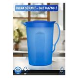 Jet'S Home Luena Sürahi Pp-5 Kokusuz Sürahi Soğutuculu Mavi Sürahi Bpa Free 2,1 L