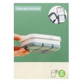 Jet'S Home Mini Buz Kalıbı Silikon Buzluk 6 Bölmeli Kare Desenli Buz Küpü Gri Bpa Free