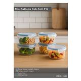 Jet's Home Mini Erzak Saklama Kabı Seti 4'lü Bpa Free Gıda Kutusu Bpa Free Hava Almaz 350 ml