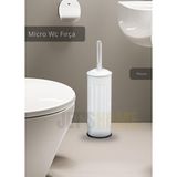 Jet's Home Paslanmaz Tuvalet Fırçası Mikro Wc Klozet Fırçası Beyaz