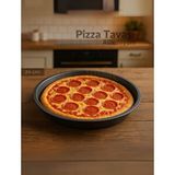 Jet's Home Pizza Tavası Alüminyum Pizza Tepsisi Yapışmaz Lahmacun Pide Tavası 24 Cm
