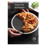 Jet's Home Pizza Tepsisi Alüminyum Pizza Teli Lahmacun Tepsisi 28 Cm