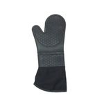 Jet's Home Silikon Fırın Eldiveni Yanmaz Yapışmaz Isıya Dayanıklı Siyah 41,5 cm