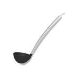 Jet's Home Silikon Kepçe Paslanmaz Saplı Servis Kepçesi Siyah 30 Cm